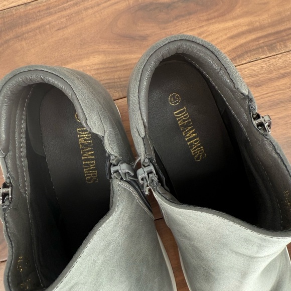 Dreams Pairs Women's Wedge Heel Ankle Boot Round Toe Size Zip Platforms Skeakers - Picture 9 of 11